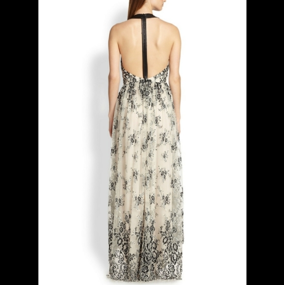 Alice + Olivia Black and Cream Lace Dress - Picture 2 of 5